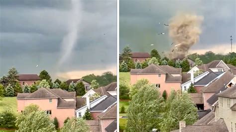 Captan El Momento En Que Un Tornado Toca Tierra En Venetia Y