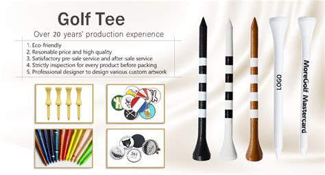 Customer Printed Wooden Golf Tees Bamboo Lady Golf Tee