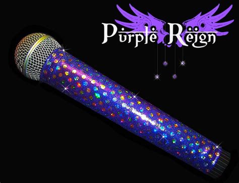 Sparkle Microphone Cover Purple Reign For Cordless Microphones