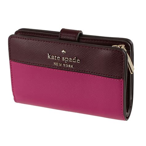 SpreeSuki Kate Spade Medium Compact Bifold Wallet Pink WLR00124