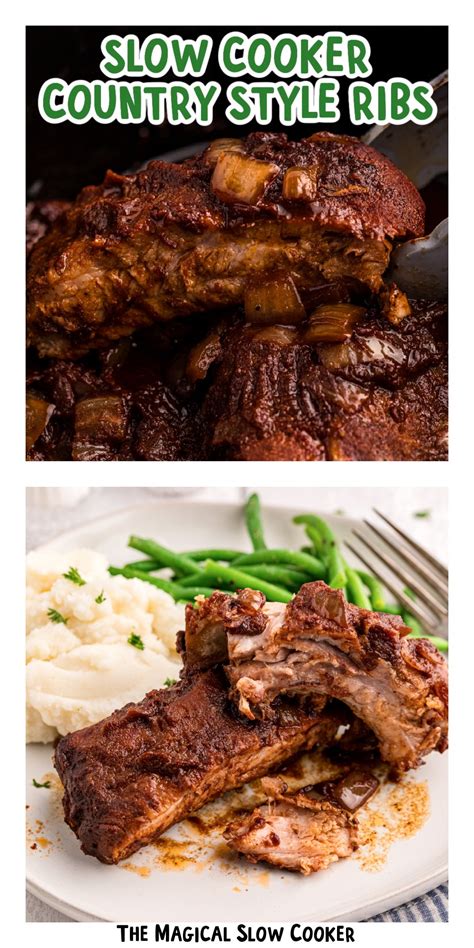 Slow Cooker Country Style Ribs - The Magical Slow Cooker