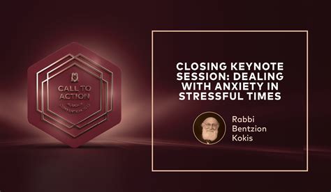 Watch: Agudah Convention 2023: Closing Keynote: “Dealing with Anxiety ...