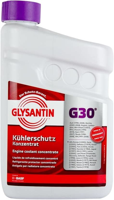 Amazon Fr BASF G30 Glysantin Fluide De Protection Radiateur 1 5 L