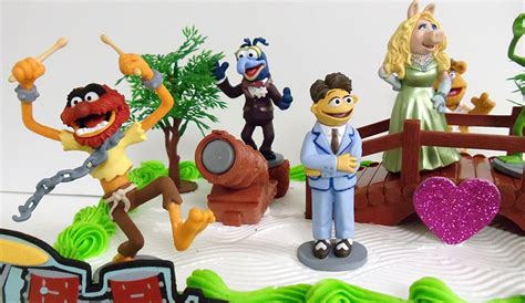 The Muppets 14 Piece Birthday Cake Topper Set Featuring Kermit The Frog