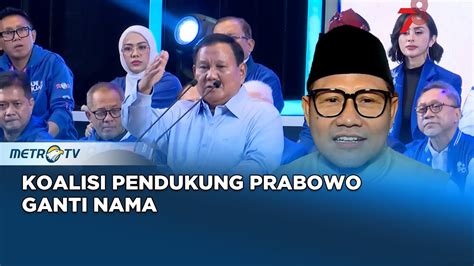 Rembug Koalisi Pendukung Prabowo Cak Imin Tidak Datang Youtube