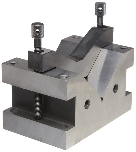 Starrett 578 Hardened Steel V Block And Clamp For Larger Capacity Work