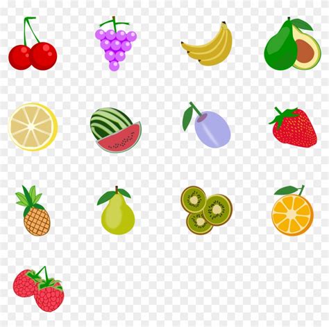 Fruit Icons Pack 2 Free SVG Clip Art Library