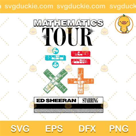 Ed Sheeran Mathematics Tour Svg Ed Sheeran Svg