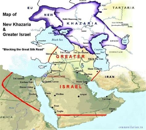 Map of New Khazaria ISRAEL commun ifarian.ra - iFunny