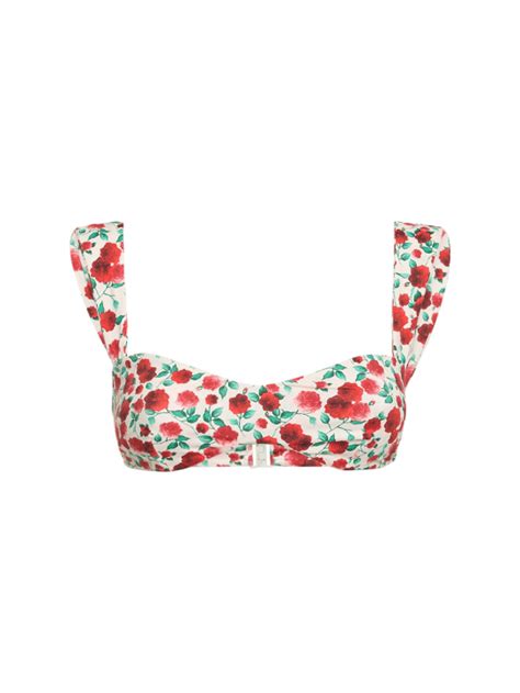 Flower Printed Bikini Top Magda Butrym Women Luisaviaroma