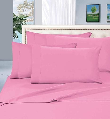 4pcs Twin Xl 12 Deep Pocket Bedsheet Set Light Pink Solid