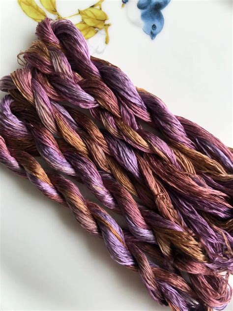 Natural Mulberry Silkartisan Thread Dyed Silk Etsy