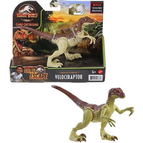 Mattel Jurassic World Βασικές Φιγούρες Δεινοσαύρων Με Σπαστά Μέλη Velociraptor Gwn31 Gwn32