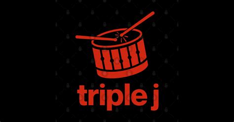 jjj radio tribute fan art triple sticker teepublic