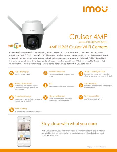 DAHUA IMOU Cruiser 4MP 4MP Wi Fi Pan Tilt Outdoor Camera Security