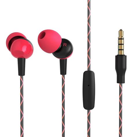 Oarie High Quality Wired 35mm Earphones Super Bass Headset Stereo Earbuds With Mic For Iphone