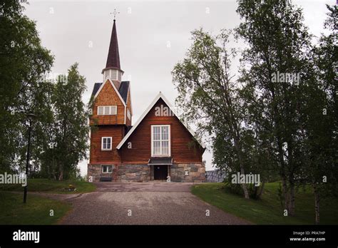 Church of Karesuando, Sweden Stock Photo - Alamy