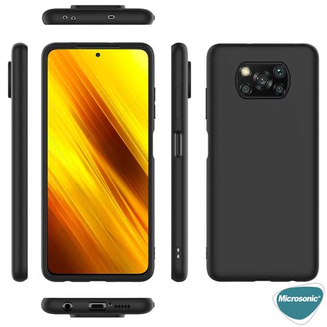 Microsonic Xiaomi Poco X Nfc K L F Matte Silicone Siyah K L F Marketim