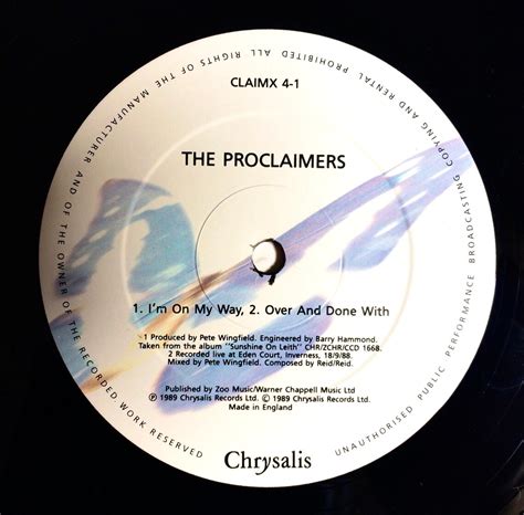 The Proclaimers I'm On My Way 12 Vinyl Record | Etsy