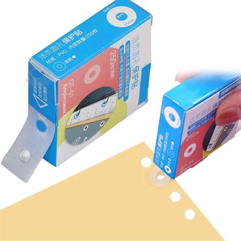 Loose Leaf Paper Hole Reinforcement Ring Labels Stickers Hole Punch Reinforcers Stickers 250