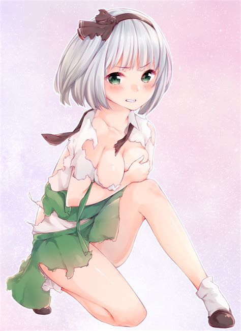 Cloth Damage Youmu Konpaku Touhou Project 里番 Truyen Hentai