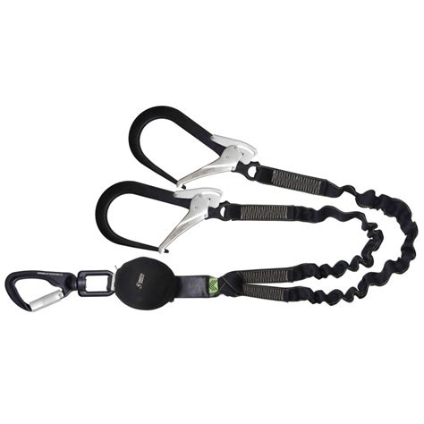 GRAVITY S Compact Energy Absorber With Forked Lanyards Elastic Strap