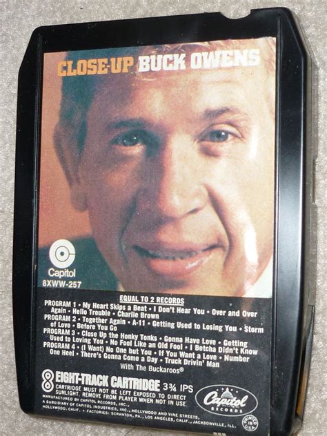 Close Up Cover 8 Track Tape By Buck Owens Buck Owens Buck Owen