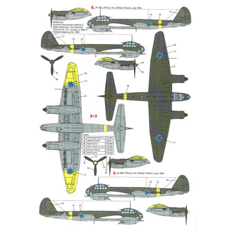 Techmod Junkers Ju A German Fighter Aircraft Wet Decal Wwii