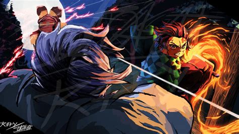 Tanjiro Vs Rui By Ray326 On Deviantart