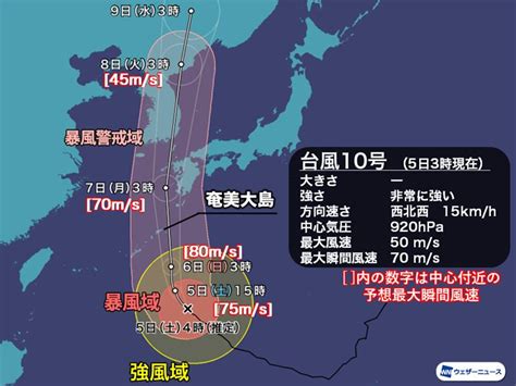 台風10号情報 過去最強クラスで接近 経験のないような荒天に最大限の警戒 2020年の台風情報・進路予想 ウェザーニュース