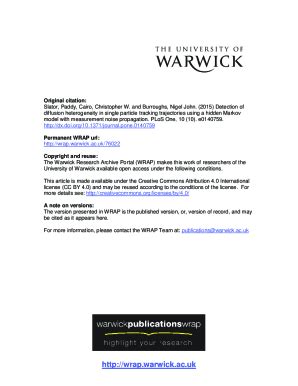 Fillable Online Wrap Warwick Ac Detection Of Diffusion Heterogeneity In