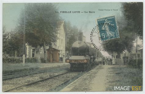 Gare La Vieille Loye PERRON 1911 Fiche Documentaire IMAGE EST