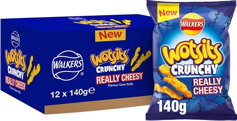 Walkers Wotsits Crunchy Really Cheesy Snacks Crisps G Amazon Co Uk