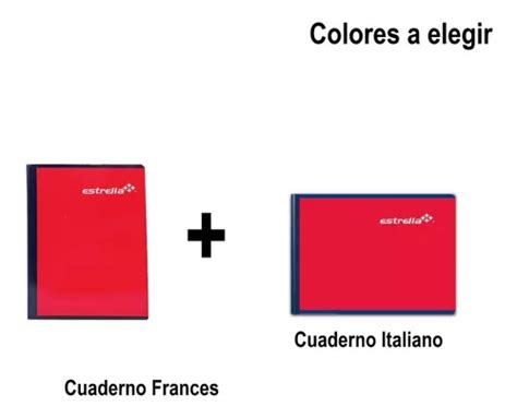 Cuadernos Franc S Estrella Italiano Estrella Doble Raya Meses