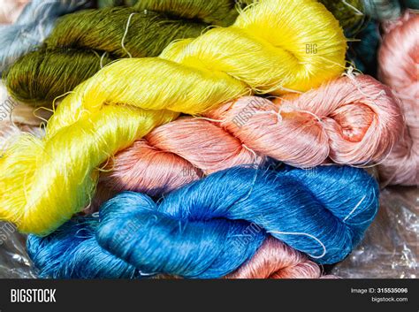 silk yarn obtained image photo  trial bigstock
