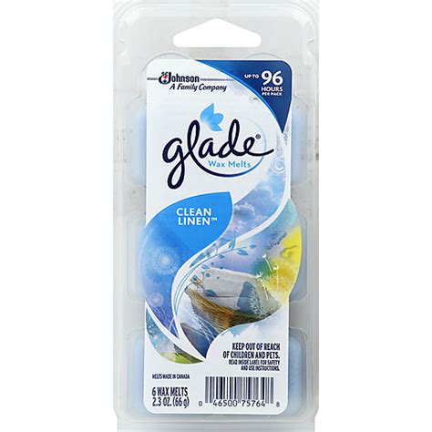 Glade Wax Melts, Clean Linen 6 ea | Air Fresheners | Hays