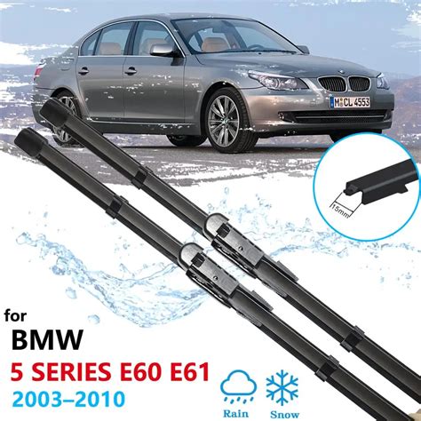 Car Wiper Blades For BMW 5 Series E60 E61 2003 2010 Windshield Wipers