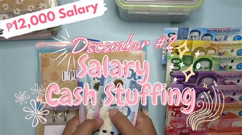 Php 12 000 Salary Cash Stuffing Sinking Funds December Paycheck 2