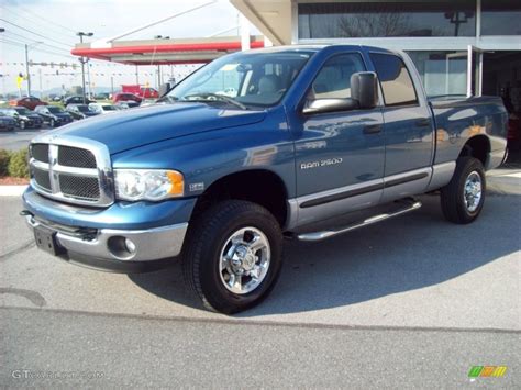 2005 Atlantic Blue Pearl Dodge Ram 2500 Slt Quad Cab 4x4 55622193 Car Color