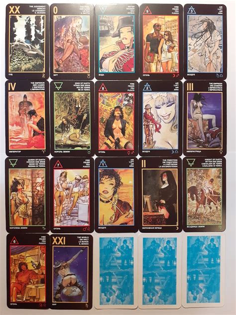 Erotic Tarot By Milo Manara Oracle 78 Card Deck Sexual In Etsy