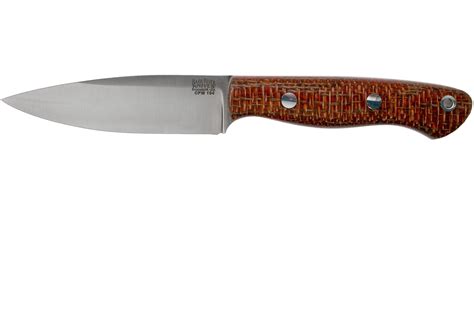 Bark River Mini Aurora Cpm Terracotta Burlap Micarta