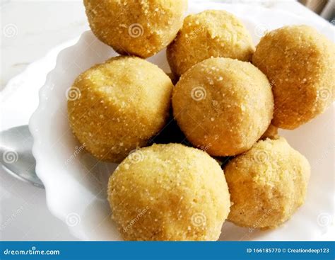 A Mouth Watering Sweet Besan Laddoo Made By Roasted Gram Flour Ghee