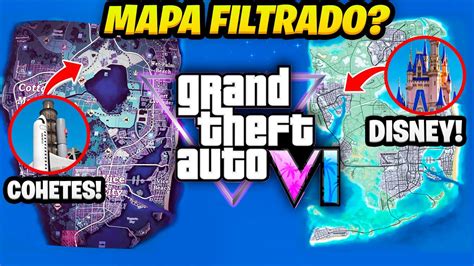 MAPA De GTA 6 FILTRADO NUEVOS LUGARES Y FILTRACIONES De Grand Theft