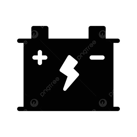 Acumulador Negro Carga Electrica Vector PNG dibujos Negro Eléctrico