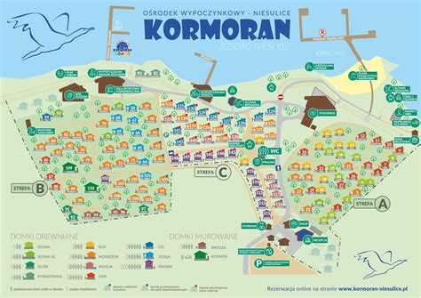 Mapa Ośrodka Ośrodek wypoczynkowy Kormoran Niesulice