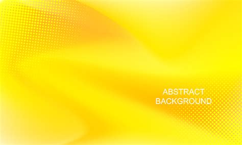 Abstract Yellow Gradient Background With Halftone Effect Vector