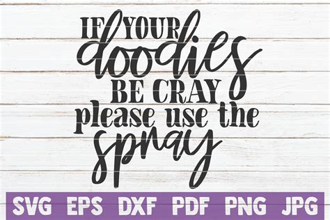 Bathroom Humor Bundle Funny Svg Cut Files By Mintymarshmallows