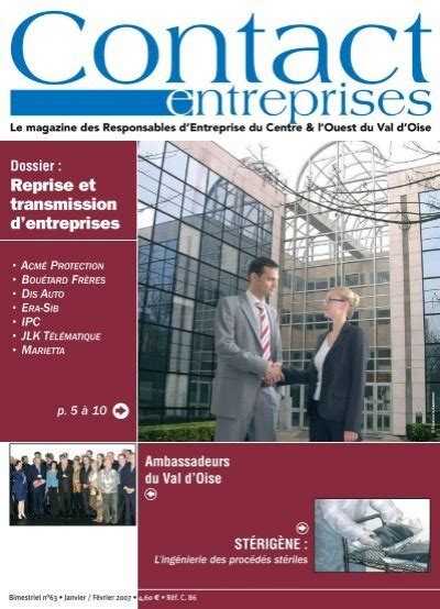 Infos Entreprises Contact Entreprises