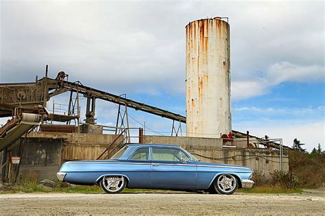 1962 Air Bel Blue Cars Chevy Resto Mod HD Wallpaper