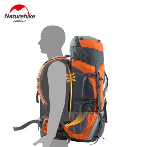 Naturehike Outdoor New Upgraded 70Liter 5L Hiking BigPack Professional